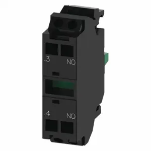 SIEMENS 3SU14001AA103BA0 Contact Module, Gen Purpose, 1No, Black | CU2RKX 56JX08