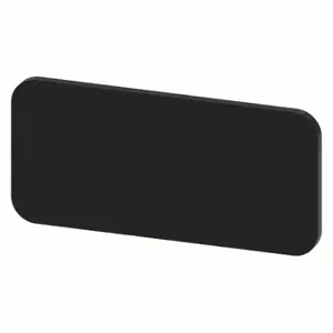 SIEMENS 3SU1900-0AC16-0AA0 Legend Plate Holder, Rectangular, Plastic, Black, 0.49 Inch Height, 1.06 Inch Wd | CU2URK 411H38