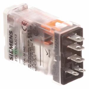 SIEMENS 3TX7110-5JC03 Plug-In Relay, Socket Mounted, 15 A Current Rating, 24V DC, 5 Pins/Terminals, SPDT | CP4MDX 56JX23