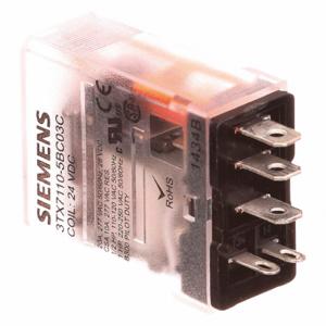 SIEMENS 3TX71105BC03C Plug-In Relay, Socket Mounted, 15 A Current Rating, 24V DC, 5 Pins/Terminals, SPDT | CP4MDD 56JX19