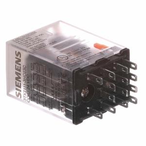 SIEMENS 3TX7111-3HC03C Plug-In Relay, Socket Mounted, 6 A Current Rating, 24V DC, 14 Pins/Terminals, 4PDT | CP4MDT 56JX28