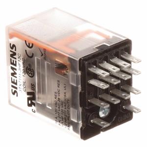 SIEMENS 3TX7111-3HF13C Plug-In Relay, Socket Mounted, 6 A Current Rating, 120VAC, 14 Pins/Terminals, 4PDT | CP4MDM 56JX29