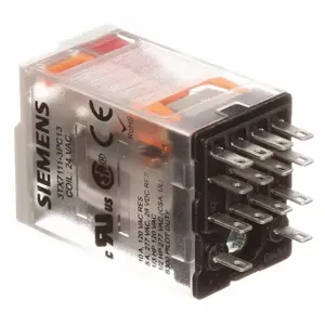 SIEMENS 3TX71115PF13B Plug-In Relay, Socket Mounted, 3 A Current Rating, 120VAC, 14 Pins/Terminals, 4PDT | CP4MDK 56JX32