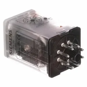 SIEMENS 3TX7112-1LC03 Plug-In Relay, Socket Mounted, 10 A Current Rating, 24V DC, 8 Pins/Terminals, DPDT | CP4MCG 56JX37