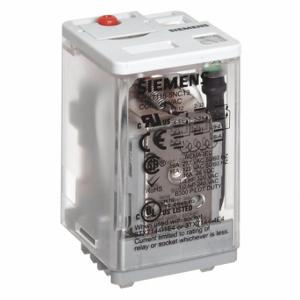 SIEMENS 3TX71155FC03C Plug-In Relay, Socket Mounted, 10 A Current Rating, 24V DC, 11 Pins/Terminals, 3PDT | CP4MCF 56JX46
