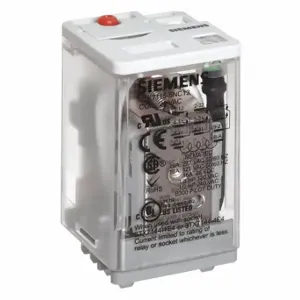 SIEMENS 3TX7115-5NC13 Plug-In Relay, Socket Mounted, 10 A Current Rating, 24VAC, 11 Pins/Terminals, 3PDT | CP4MCA 56JX47