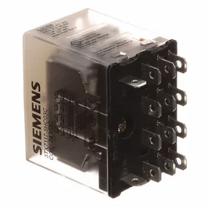 SIEMENS 3TX7117-5HC03C Plug-In Relay, Socket Mounted, 15 A Current Rating, 24V DC, 14 Pins/Terminals, 4PDT | CP4MDC 56JX51