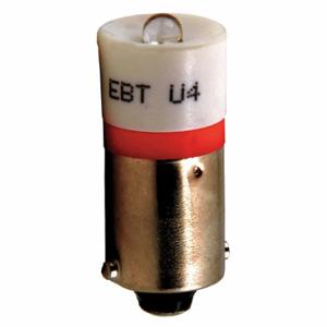 SIEMENS 52AEB2 Miniatur-LED-Glühbirne, LED, T3-1/4, Miniatur-Bajonett, keine Nennfarbtemperatur, rot, 6 V AC | CU2VEP 41H032