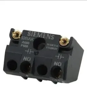 SIEMENS 52BAK Contact Block, 30Mm Size, 1No Contact Form, 10A Ac/5A Dc At 600VAC/Dc Contact Rating | CH6KEU 6EXD5