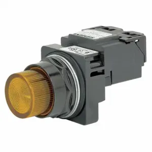 SIEMENS 52BL4J9 Pilot Light Complete, 30 mm Size, Transformer, 480VAC, Amber, Incandescent, Round | CU2XJA 41H056