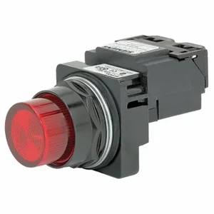 SIEMENS 52BL4E2 Pilot Light Complete, 30 mm Size, Full Volt, 120VAC, Red, Incandescent | CU2VVQ 22KL11