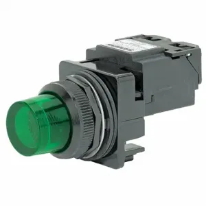 SIEMENS 52BL5D3 Pilot Light Complete, 30 mm Size, Full Volt, 24VAC/DC, Green, Incandescent, Round | CU2VUN 22KL33