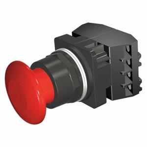 SIEMENS 52BM9W2F Non-Illuminated Push Button, 30 mm Size, Momentary Push, Red/4X, Metal | CU2VLA 32GG54