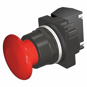 SIEMENS 52BM9W2K Non-Illuminated Push Button, 30 mm Size, Momentary Push, Red/4X, Metal | CU2VLB 32GG57