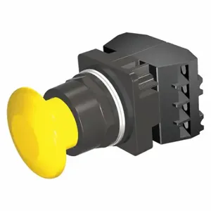 SIEMENS 52BM9W4G Non-Illuminated Push Button, 30 mm Size, Momentary Push, Yellow | CU2VMF 32GG66