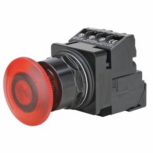 SIEMENS 52BR8GRAB Illuminated Push Button, Turn To Release, Red, 6V Ac, Led, 1No/1Nc | CU2ULU 41H071