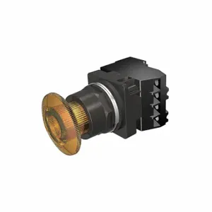 SIEMENS 52BR8GTA Illuminated Push Button, Turn To Release, Amber, 6V Ac, 1No/1Nc | CU2UMK 22KM77