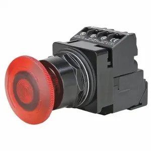 SIEMENS 52BR8HRAB Illuminated Push Button, Turn To Release, Red, 6V Ac, Led, 1No/1Nc | CU2UML 22KM82