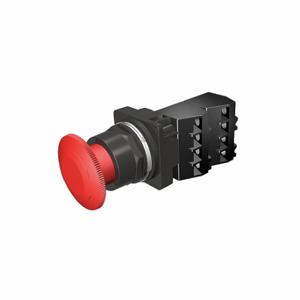 SIEMENS 52BR8W2G Unbeleuchteter Drucktaster, 30 mm Größe, Dauerdruck/ Dauerzug, Rot | CU2VHF 22KN06