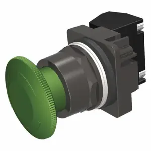 SIEMENS 52BR8W3A Non-Illuminated Push Button, 30 mm Size, Maintained Push/Turn To Release, Green | CU2VML 22KN07