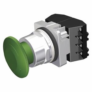 SIEMENS 52BR8W3G Non-Illuminated Push Button, 30 mm Size, Maintained Push/Turn To Release, Green | CU2VHL 22KN08