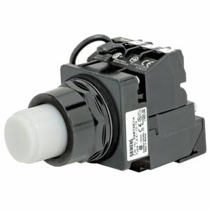 SIEMENS 52BT6DBAB Illuminated Push Button, Maintained/Momentary, White, 24V Ac/Dc | CU2TXX 41H079
