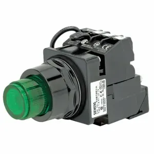 SIEMENS 52BT6D3KB Illuminated Push Button, Maintained/Momentary, Green, 24V Ac/Dc | CU2TTE 22KN29