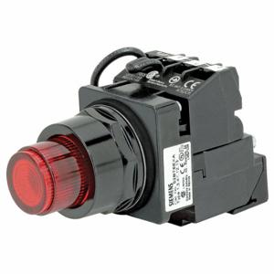 SIEMENS 52BT6J2K Illuminated Push Button, Maintained/Momentary, Red, 6V Ac, 1No | CU2TWD 22KP57