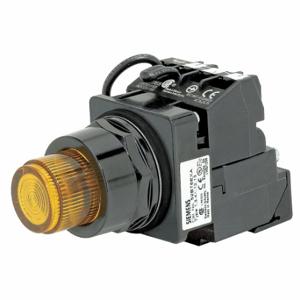 SIEMENS 52BT6G9KB Illuminated Push Button, Maintained/Momentary, Amber, 6V Ac, Led | CU2TRQ 22KN85