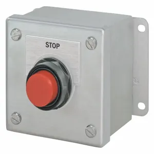 SIEMENS 52C103S Push Button Control Station, 1No/1Nc, Stop, Raised Button | CH6KEV 6EXC7