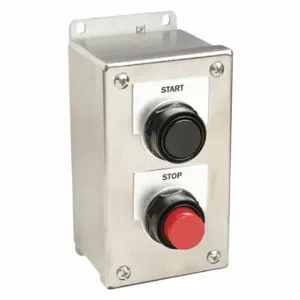 SIEMENS 52C201S Push Button Control Station, Momentary/Momentary, 2No/2Nc, Start/Stop, 2 Operators, 4X | CU2RLY 6EXD1