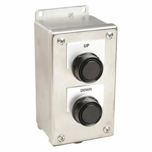 SIEMENS 52C223S Push Button Control Station, Momentary/Momentary, 1No/1Nc, Up/Down, 2 Operators, 4X | CU2RLX 6EXD0