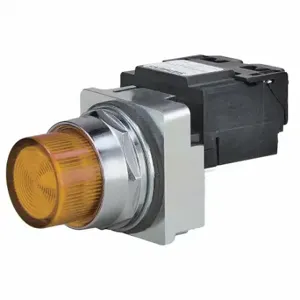 SIEMENS 52PL4D9 Pilot Light Complete, 30 mm Size, Full Volt, 24VAC/DC, Amber, Incandescent, Round | CU2VUJ 6EWX0