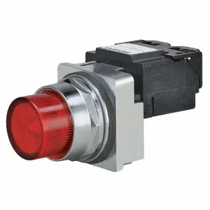 SIEMENS 52PL4E2XB Pilot Light Complete, 30 mm Size, Full Volt, 120VAC, Red, LED, Plastic | CU2VVW 22KR82