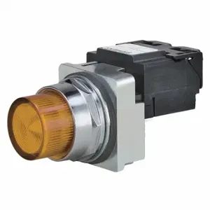 SIEMENS 52PL4J9XB Pilot Light Complete, 30 mm Size, Transformer, 480VAC, Amber, LED | CU2XJB 6EWZ0