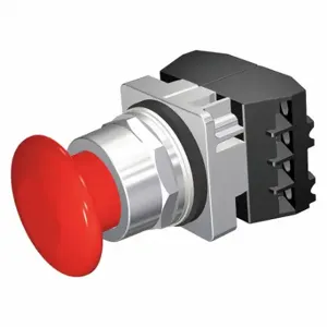 SIEMENS 52PM9W2F Non-Illuminated Push Button, 30 mm Size, Momentary Push, Red/4X, Metal | CU2VKX 32GG09