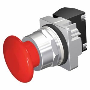 SIEMENS 52PM9W2J Non-Illuminated Push Button, 30 mm Size, Momentary Push, Red/4X, Metal | CU2VLC 32GG11