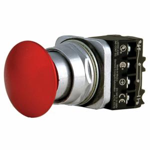 SIEMENS 52PP2A2A Non-Illuminated Push Button, 30 mm Size, Maintained Push/Maintained Pull, Red | CU2VHJ 41H109