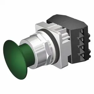 SIEMENS 52PP2A3G Non-Illuminated Push Button, 30 mm Size, Maintained Push/Maintained Pull, Green | CU2VMC 22KT40