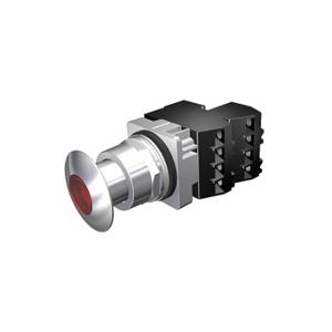 SIEMENS 52PP2H2G Illuminated Push Button, Maintained Pull/Maintained Push, Red | CU2UDH 22KT81
