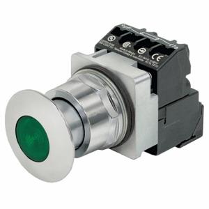 SIEMENS 52PP2H3AB Illuminated Push Button, Maintained Pull/Maintained Push, Green | CU2UBR 22KT84