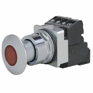SIEMENS 52PP2D2A Illuminated Push Button, Maintained Pull/Maintained Push, Red | CU2UDA 6EWT9