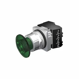 SIEMENS 52PR8GSAB Illuminated Push Button, Turn To Release, Green, 6V Ac, Led, Metal | CU2UKN 22KU37