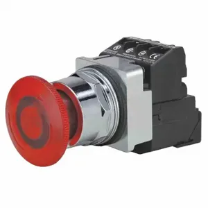 SIEMENS 52PR8GRA Illuminated Push Button, Turn To Release, Red, 6V Ac, Incandescent | CU2ULR 41H112