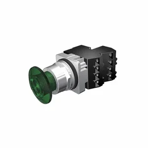 SIEMENS 52PR8HSGB Illuminated Push Button, Turn To Release, Green, 6V Ac, Led, 2Nc | CU2UKF 22KU51