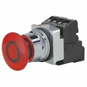 SIEMENS 52PR8JRAB Illuminated Push Button, Turn To Release, Red, 6V Ac, Led, 1No/1Nc | CU2ULW 22KU57