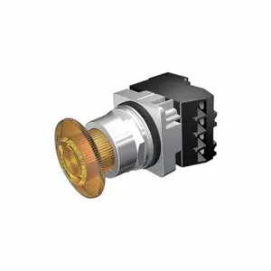 SIEMENS 52PR8GTAB Illuminated Push Button, Turn To Release, Amber, 6V Ac, Led, Metal | CU2UJB 22KU41