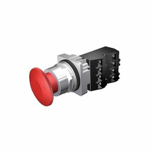 SIEMENS 52PR8W2G Non-Illuminated Push Button, 30 mm Size, Maintained Push/Turn To Release, Red | CU2VMD 22KU68