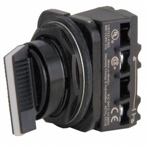 SIEMENS 52SX2AABK1 Non-Illuminated Selector Switch, 30Mm Size, 1No, Lever | CH6KFH 41H170