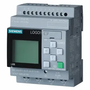 SIEMENS 6ED10521MD080BA1 Logic Module, 12 to 24V AC/DC, 10 A, 4 Analog/8 Inputs, 4 Outputs, Relay, LCD | CU2UUJ 784F93